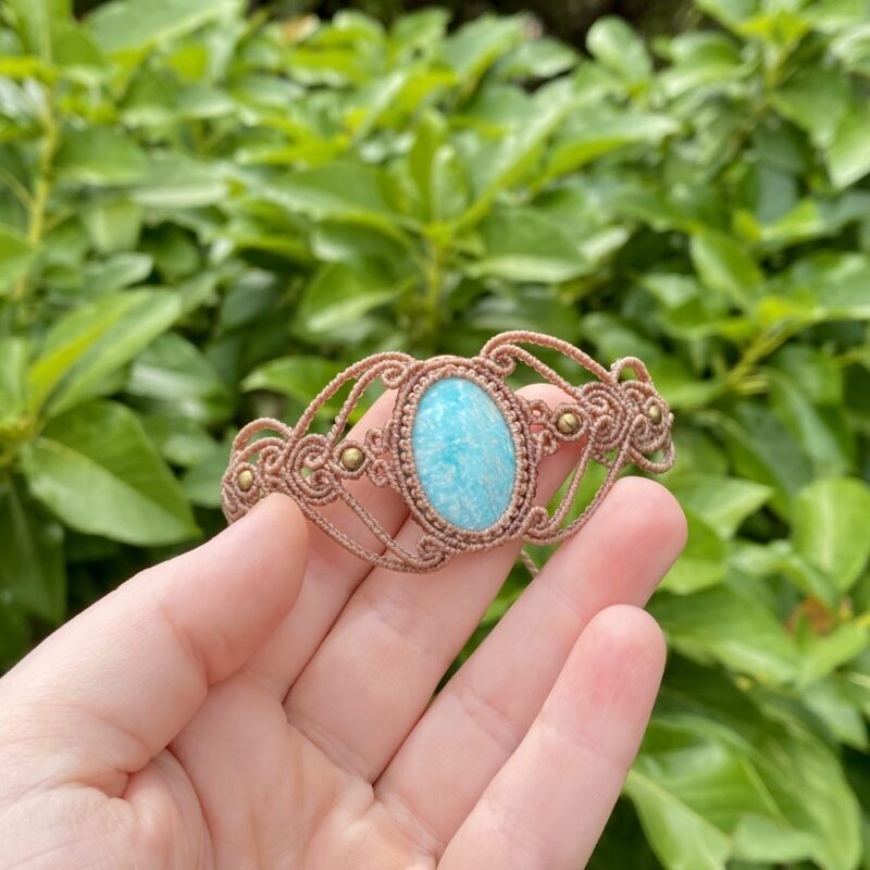 Pulseira delicada com Amazonita